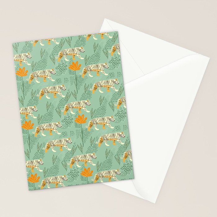 The tiger pattern Stationery Card Gallery Image 2