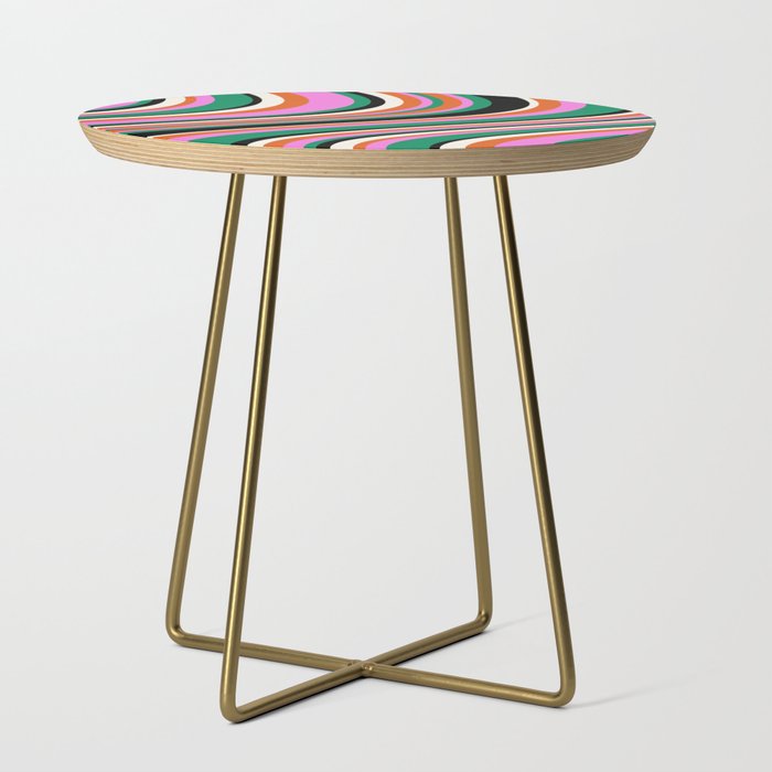 Wavy Stripes XIV - Bold Retro Side Table Gallery Image 1