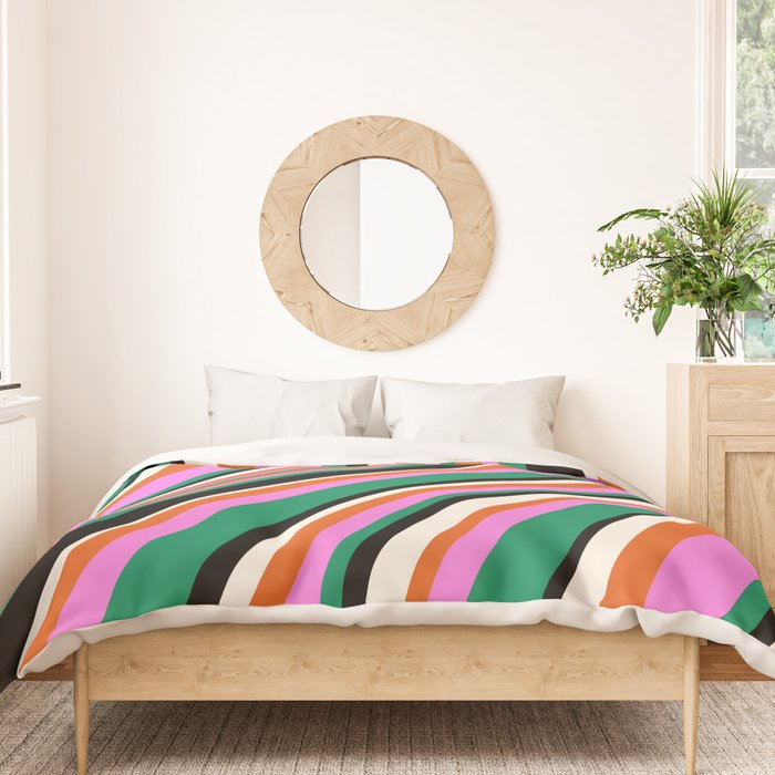 Wavy Stripes XIV - Bold Retro Duvet Cover Gallery Image 3