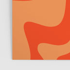 Retro Liquid Swirl Abstract 2 in Bold Orange Poster Gallery Image 3