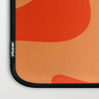 Retro Liquid Swirl Abstract 2 in Bold Orange Laptop Sleeve Gallery Image 3
