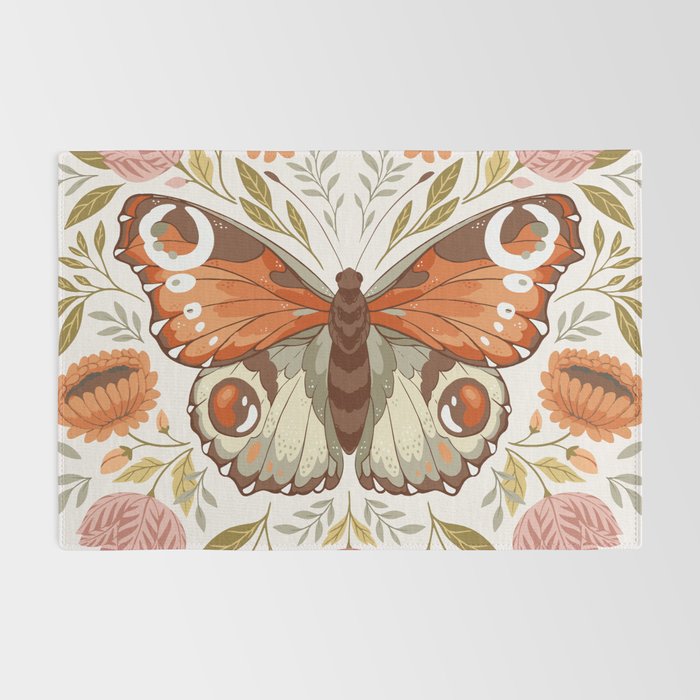 William Morris Inspired Butterfly Rug Gallery Image 2