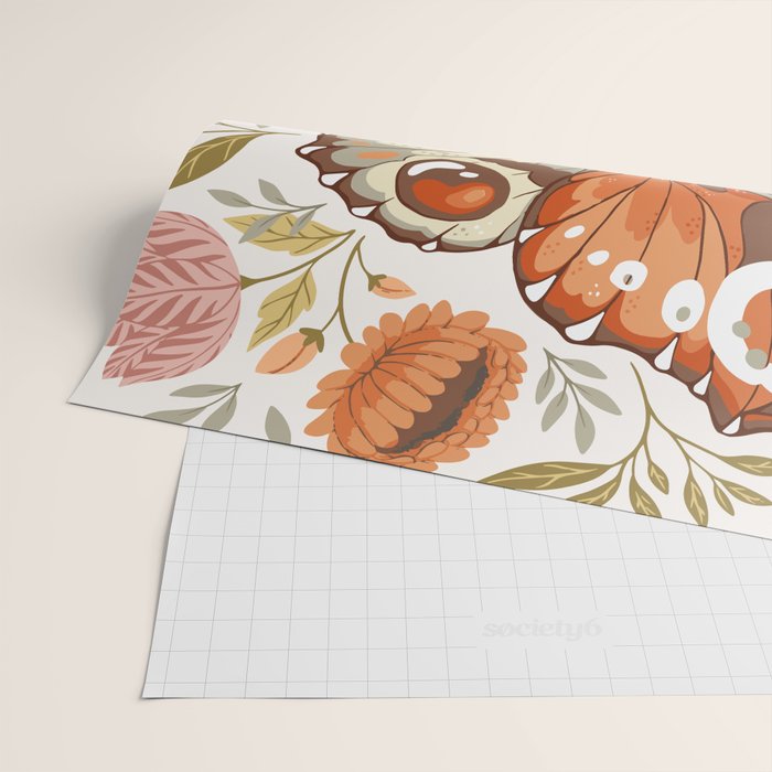 William Morris Inspired Butterfly Wrapping Paper Gallery Image 2