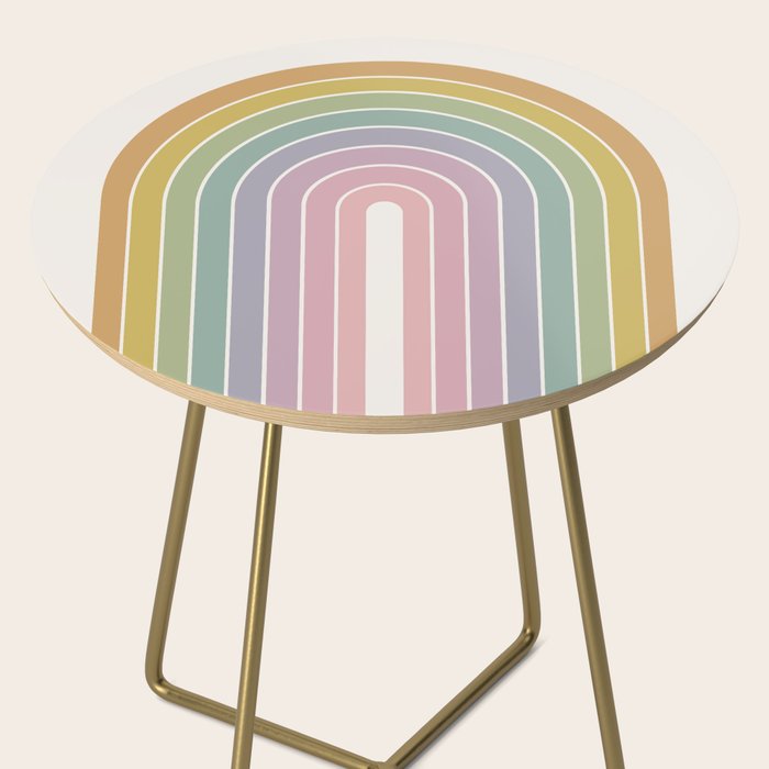 Gradient Arch XXI Tropical Mid Century Modern Rainbow Side Table Gallery Image 2