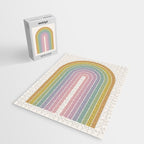 Gradient Arch XXI Tropical Mid Century Modern Rainbow Jigsaw Puzzle Gallery Image 2