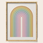 Gradient Arch XXI Tropical Mid Century Modern Rainbow Serving Tray Gallery Image 1