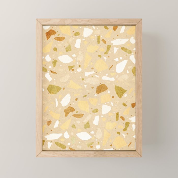 Terrazzo pattern Mini Art Print Gallery Image 1
