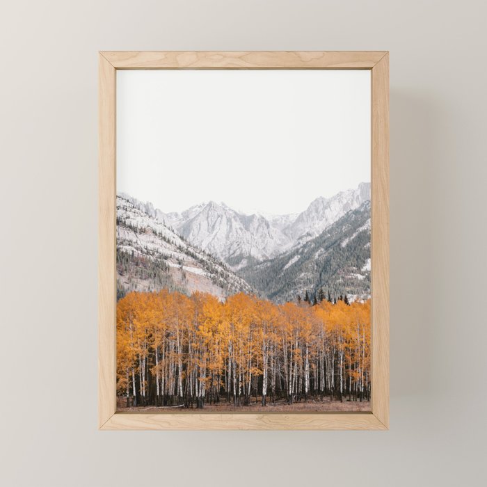 Fall Layers - Mountain Landscape Photography Mini Art Print Gallery Image 1
