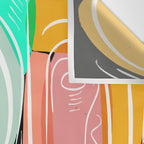 Love your family expressionist cubist street art Wall Tapestry Gallery Image 3