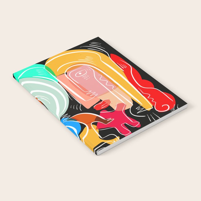 Love your family expressionist cubist street art Notebook Gallery Image 2