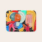 Love your family expressionist cubist street art Bath Mat Gallery Image 1
