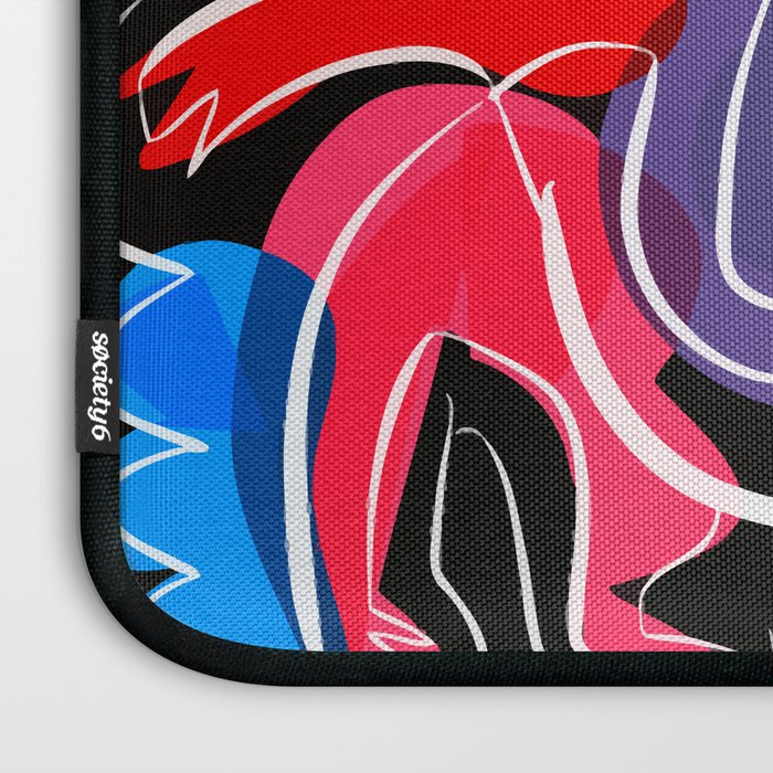 Love your family expressionist cubist street art Laptop Sleeve Gallery Image 3