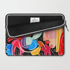 Love your family expressionist cubist street art Laptop Sleeve Gallery Image 2