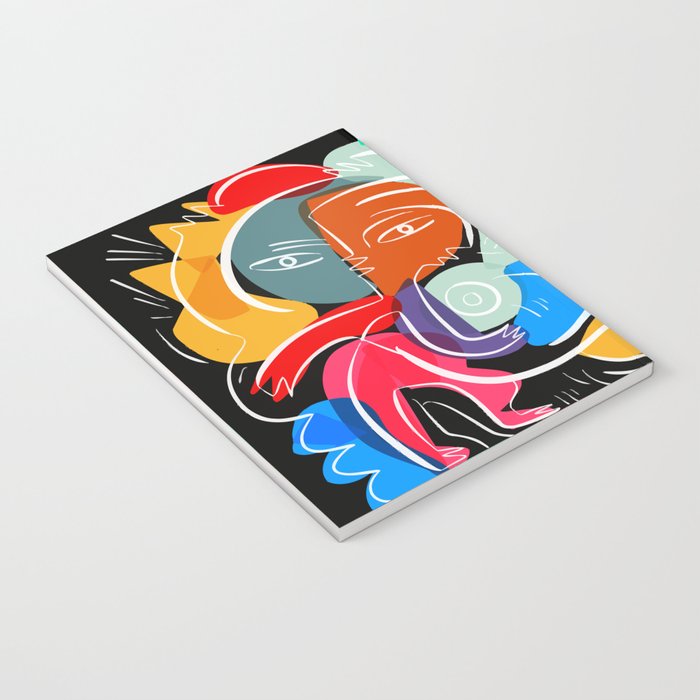 Love your family expressionist cubist street art Notebook Gallery Image 3