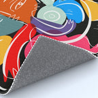 Love your family expressionist cubist street art Rug Gallery Image 4