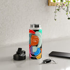 Love your family expressionist cubist street art Water Bottle Gallery Image 5