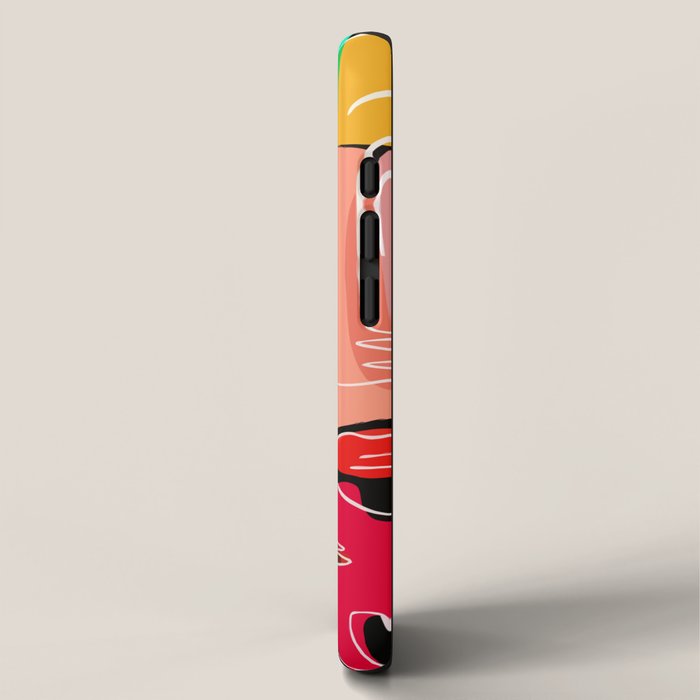 Love your family expressionist cubist street art iPhone Case Gallery Image 2