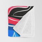 Love your family expressionist cubist street art Throw Blanket Gallery Image 3