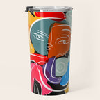 Love your family expressionist cubist street art Travel Mug Gallery Image 3