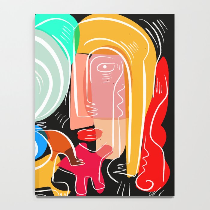 Love your family expressionist cubist street art Notebook Gallery Image 4