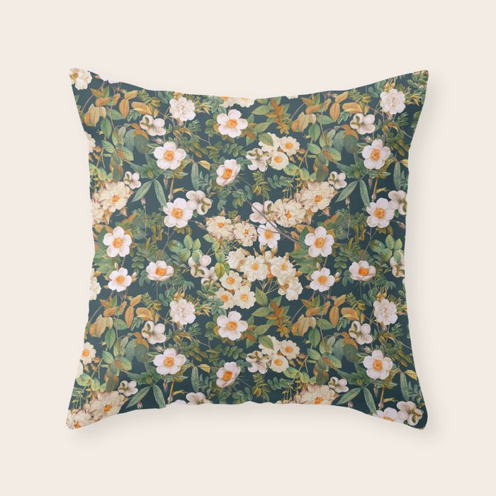 Flower Vintage Garden VI Throw Pillow Gallery Image 6