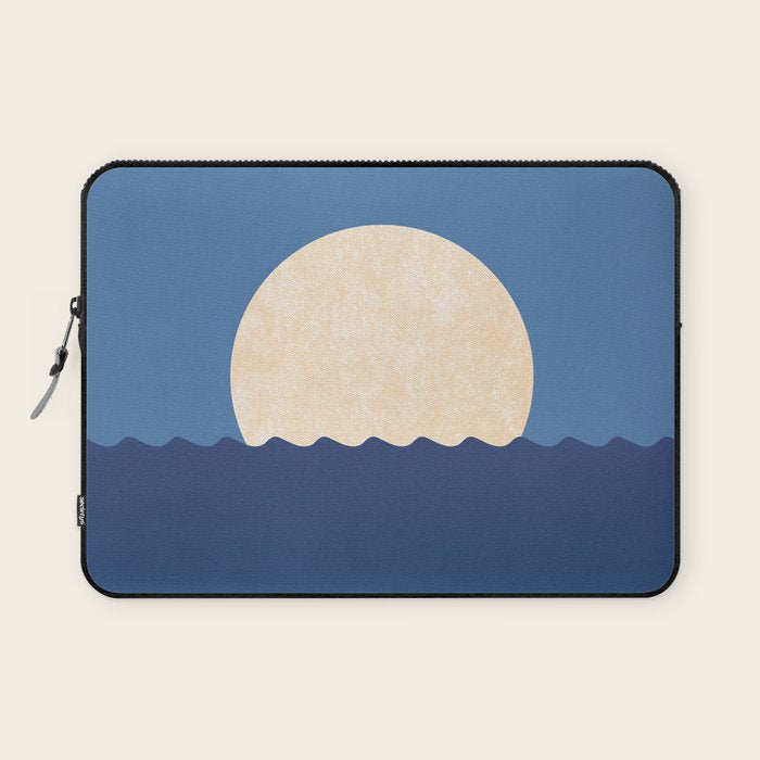 Moonrise Night Sky - Horizon Laptop Sleeve Gallery Image 1