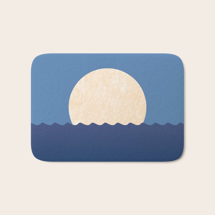 Moonrise Night Sky - Horizon Bath Mat Gallery Image 1