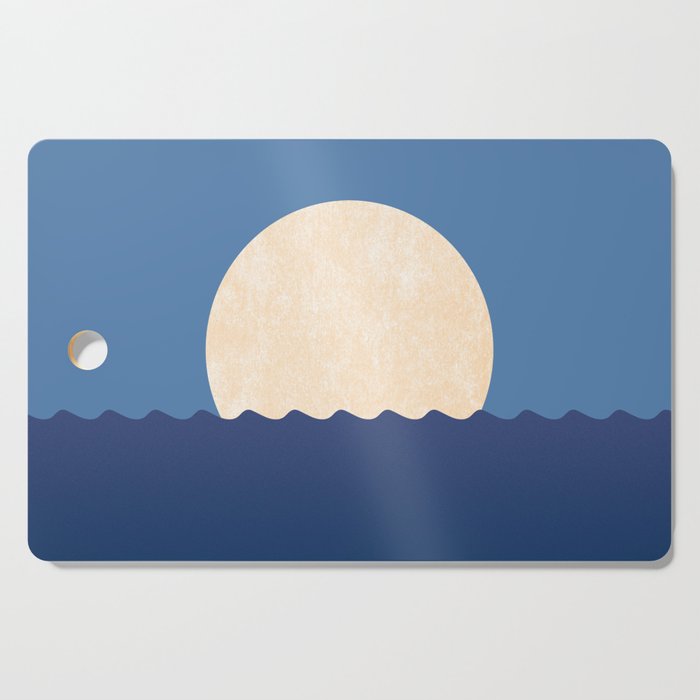 Moonrise Night Sky - Horizon Cutting Board Gallery Image 1
