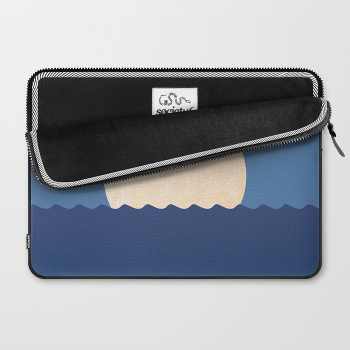 Moonrise Night Sky - Horizon Laptop Sleeve Gallery Image 2