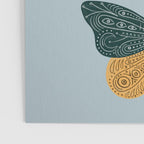 Tattooed Butterflies - Blue & Yellow Poster Gallery Image 3