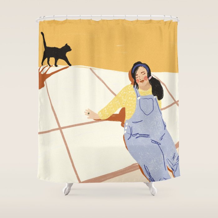 Cat Lover Shower Curtain Gallery Image 1