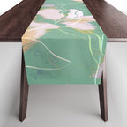 magnolia pastel abstract art Table Runner Gallery Image 1