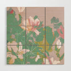 magnolia pastel abstract art Wood Wall Art Gallery Image 1