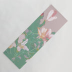 magnolia pastel abstract art Yoga Mat Gallery Image 1
