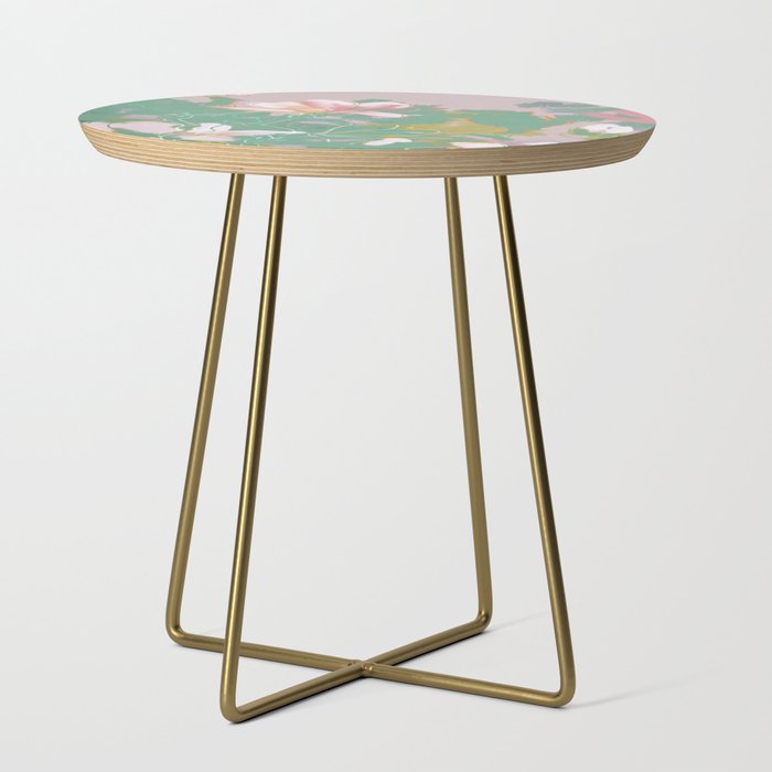 magnolia pastel abstract art Side Table Gallery Image 1