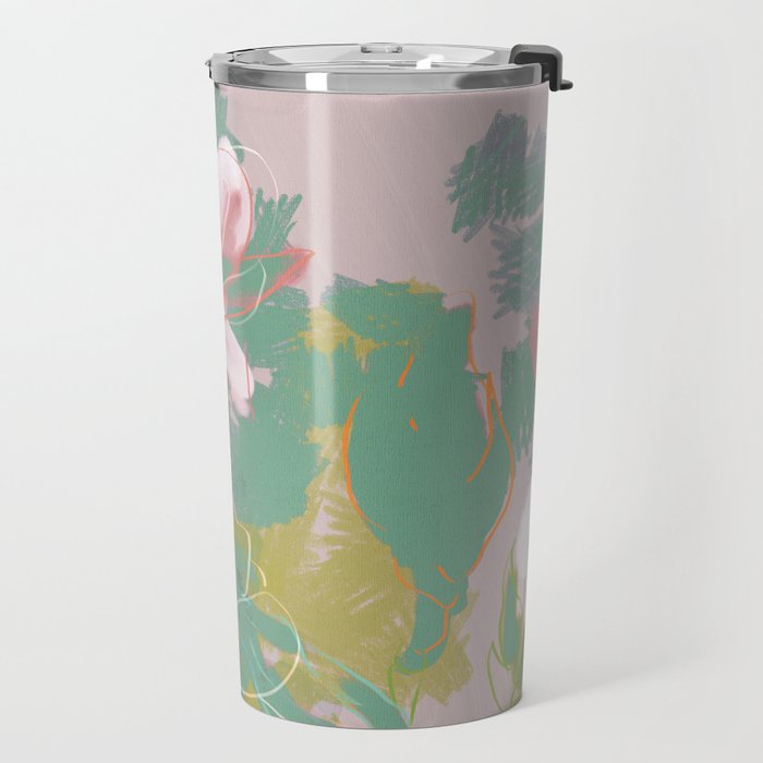 magnolia pastel abstract art Travel Mug Gallery Image 2