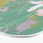 magnolia pastel abstract art Bath Mat Gallery Image 3