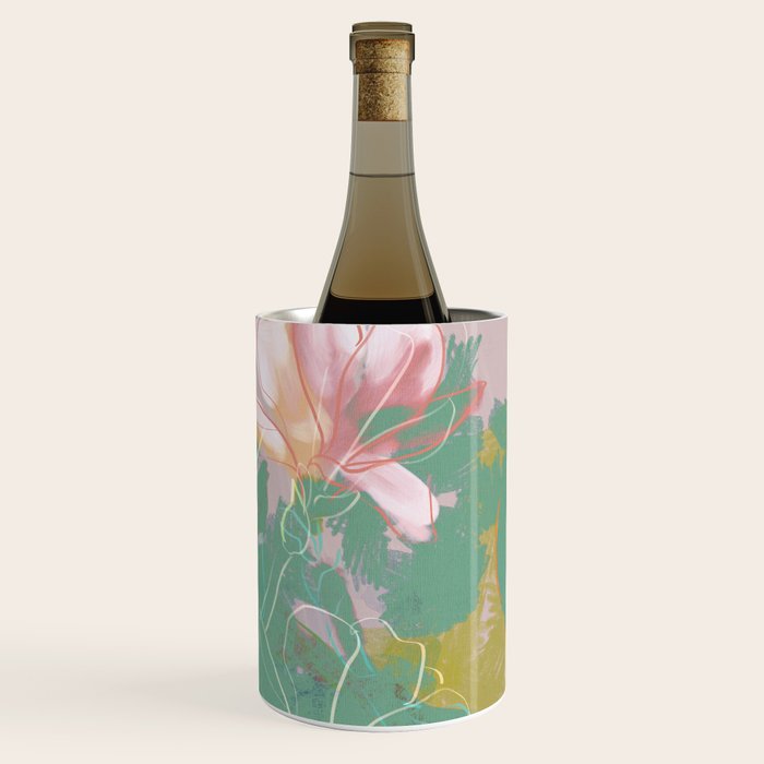 magnolia pastel abstract art Wine Chiller Gallery Image 1