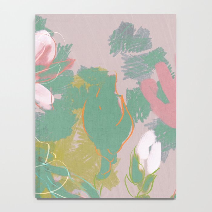 magnolia pastel abstract art Notebook Gallery Image 4