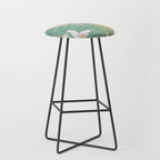 magnolia pastel abstract art Stool Gallery Image 1