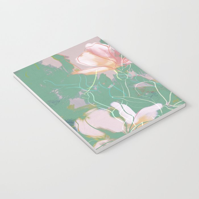 magnolia pastel abstract art Notebook Gallery Image 3