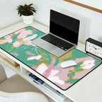 magnolia pastel abstract art Desk Mat Gallery Image 2
