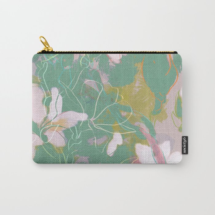 magnolia pastel abstract art Carry All Pouch Gallery Image 1