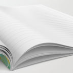 magnolia pastel abstract art Notebook Gallery Image 2