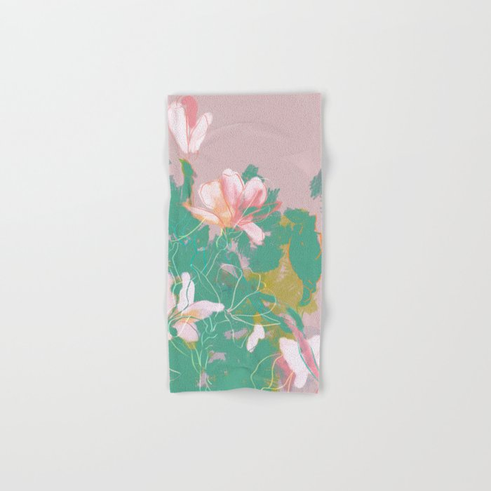 magnolia pastel abstract art Bath Towel Gallery Image 1