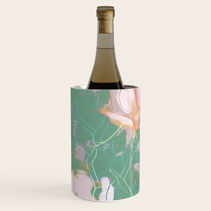 magnolia pastel abstract art Wine Chiller Gallery Image 2