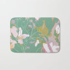 magnolia pastel abstract art Bath Mat Gallery Image 1