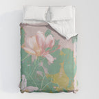 magnolia pastel abstract art Duvet Cover Gallery Image 6