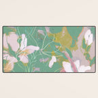 magnolia pastel abstract art Desk Mat Gallery Image 3
