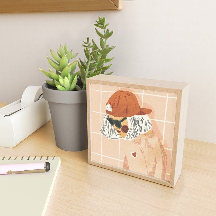 Girl Who Loves Baseball Mini Art Print Gallery Image 2